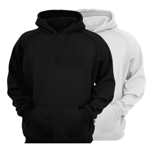 Kit 2 moletons unissex com bolso